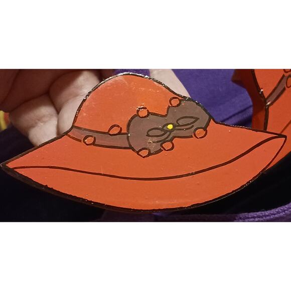 Get Lucky Purple Red Hat Lady 13x12×6 Messenger Shoulder Bag Purse with 2 Straps - Picture 8 of 10